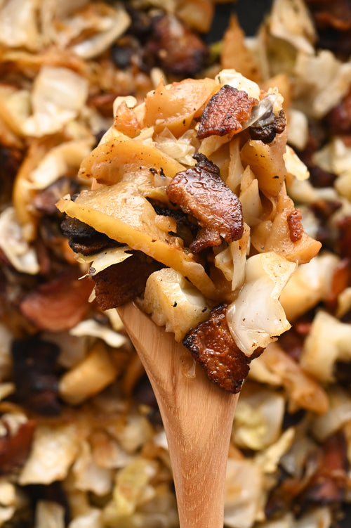 Fried Cabbage and Bacon (One Pan Cabbage and Bacon)