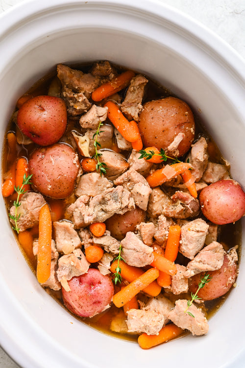 5 Minute Prep! Pork and Potatoes - Slow Cooker