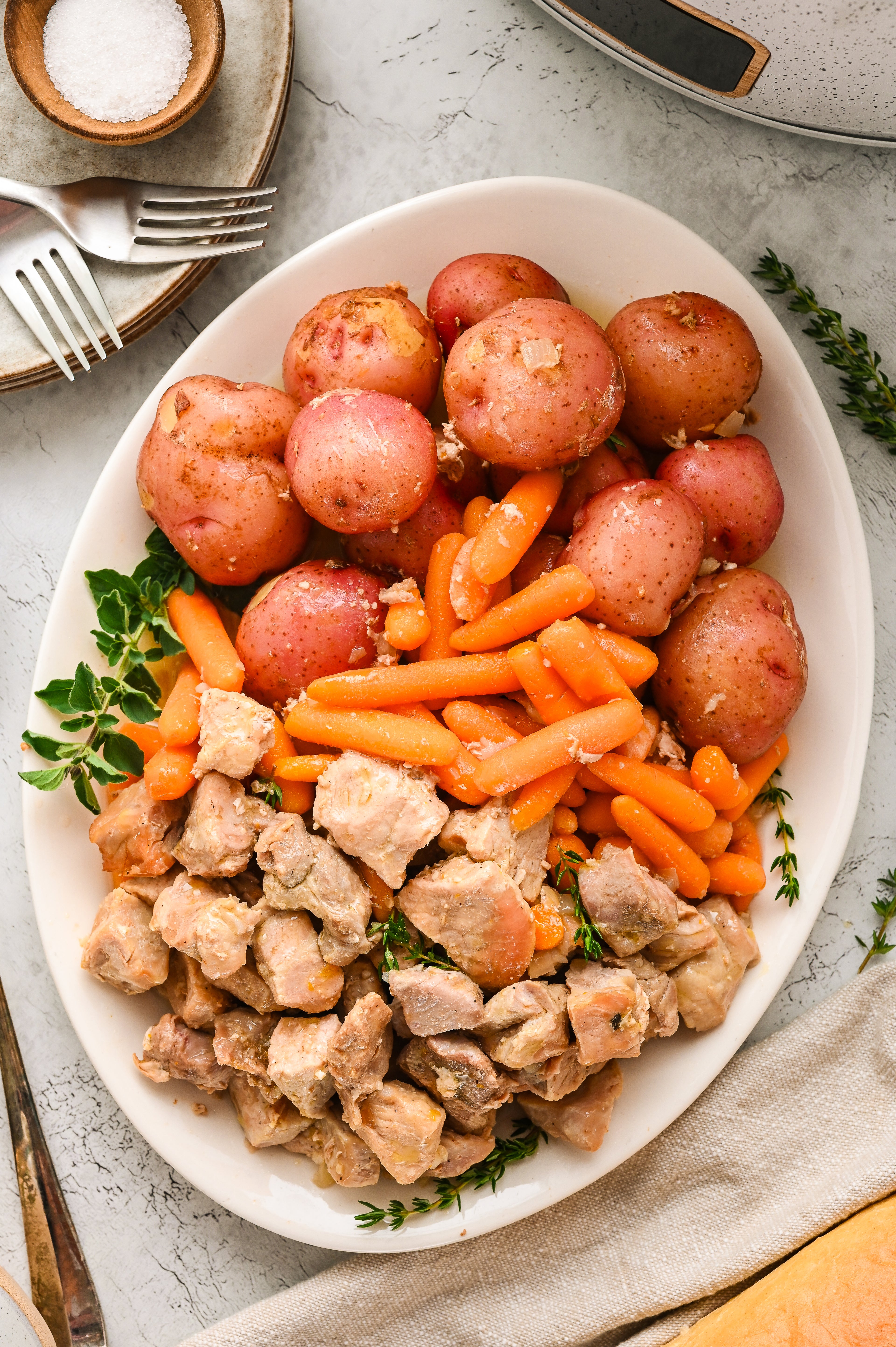 5 Minute Prep! Pork and Potatoes - Slow Cooker