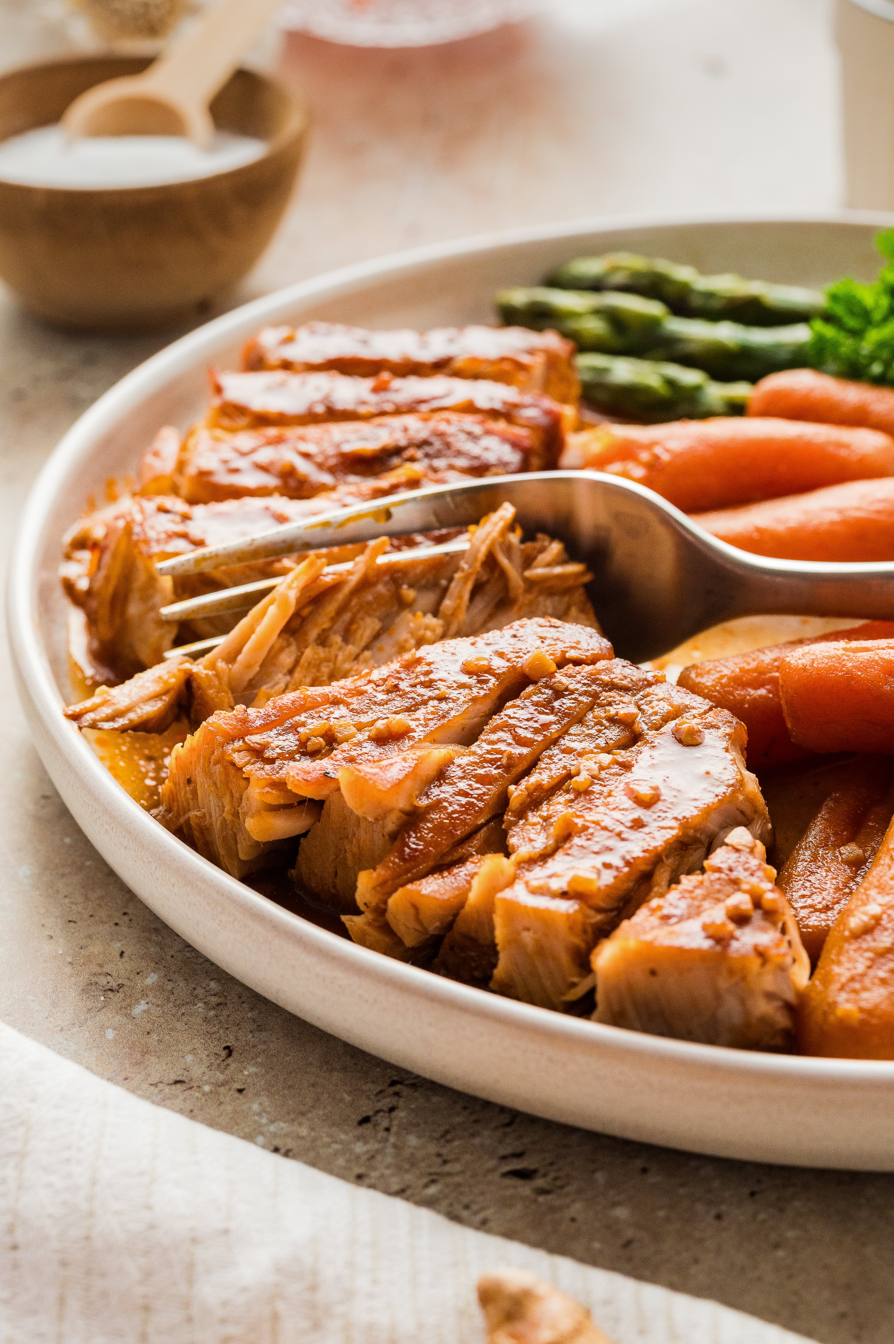 Instant Pot Honey BBQ Pork Loin with Carrots