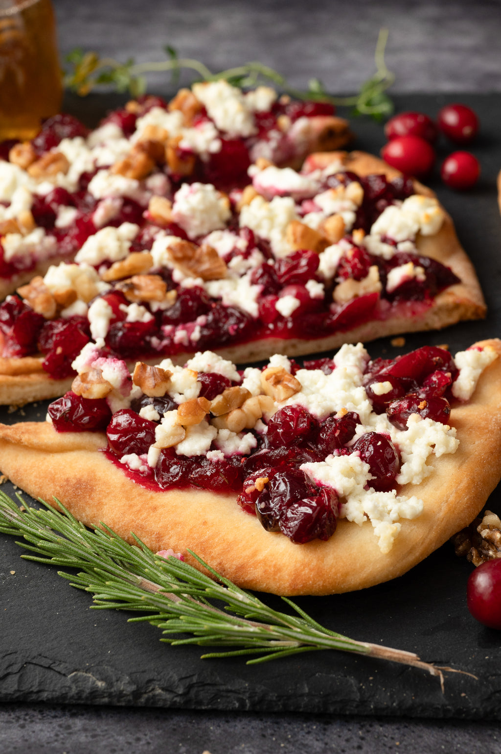 Cranberry and Goat Cheese Flatbread